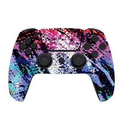 Custom Controllerzz Custom Wireless Controller Compatible with PS5 - Multiple Designs Available (Digital Mirage) - color: Digital Mirage