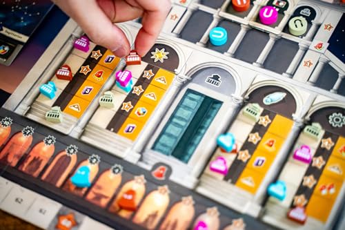 Capstone Games Galileo Galilei Strategy Board Game for Adults & Family,1-4P | Euro-Style Astronomy Strategy Board Game, Educational Space Exploration Game, Historical Scientific Game for Ages 14 - style: Galileo Galilei