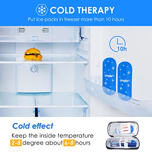 YOUSHARES Diabetes Ice Packs for Insulin Cooler Travel Case - Mini Ice Packs Suitable for Most Insulated Medication Travel Bag, TSA Approved Ice Packs for Diabetic Travel Case - color: Travel Ice Packs