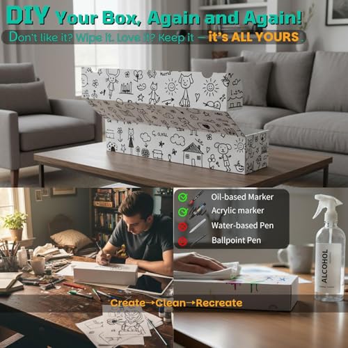 Card Box for Trading Cards,14 Inch Laminated Card Storage Box with Dividers | Card Dividers, 14 Inch, 3 Count, For Standard Card, Efficient Organization, Stackable - size: 3-Pack with divider