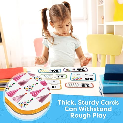 Number Puzzle Kindergarten Math Games - Number Puzzles for Kids Ages 3-5 - 20 Sets Matching Puzzle Toddler Learning Toys - Preschool Classroom Must Haves - Math Manipulatives Kindergarten - style: Counting Puzzle
