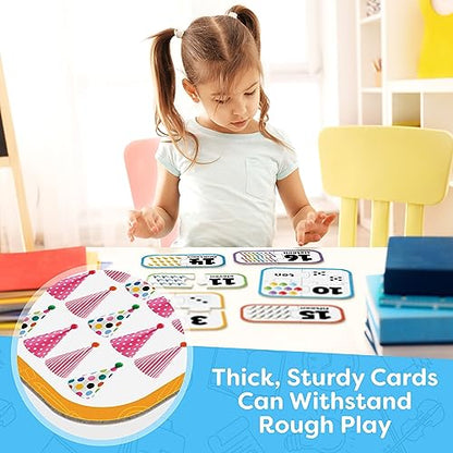 Number Puzzle Kindergarten Math Games - Number Puzzles for Kids Ages 3-5 - 20 Sets Matching Puzzle Toddler Learning Toys - Preschool Classroom Must Haves - Math Manipulatives Kindergarten - style: Counting Puzzle