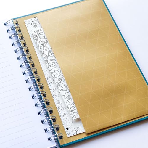 Roll & Play Press Game Master's Quest Notebook: 120 page, A5 hardback world-building journal for character, setting and plot notes, with lined, gridded and hex paper