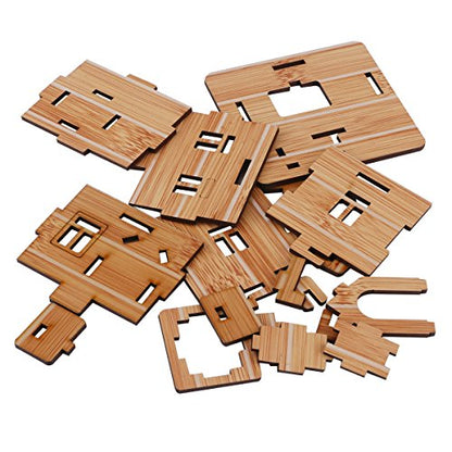 3D Wooden Puzzle, Mini DIY Model House Kit Educational Toys Jigsaw Puzzles Gift for Children and Adult