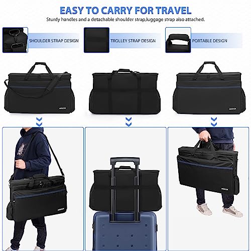 AKOZLIN Padded DJ Controller Mixer Bag Fit For Pioneer Flx 4 DDJ DJ Lite SB 2 3 SB2 SB3 DJ 400 DJ RB Gig Travel Shoulder Bag 20.5”×3.15”×13” - size: 20.5”×3.15”×13”