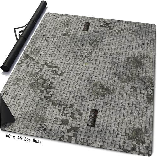 Warzone Studio 60 x 44 inch Double-Sided Rubber Battle Mat: Homeland + Los Duas + Bag