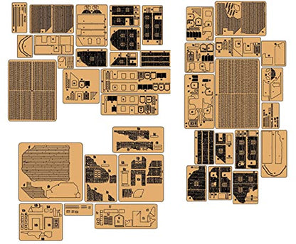 War World Gaming Set of 3 Normandy Houses for Historical Wargames – 28mm Laser Cut MDF Buildings - size: Set of 3 Normandy Houses