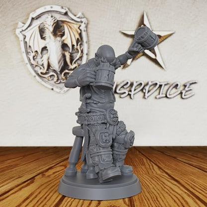 Drunken Orcs Unpainted Miniature, DND Minis for Dungeons and Dragons, Fantasy Tabletop RPG Game Figurine, TTRPG Role Playing Accessory, Ideal for DMS & Tavern Encounters-AS476