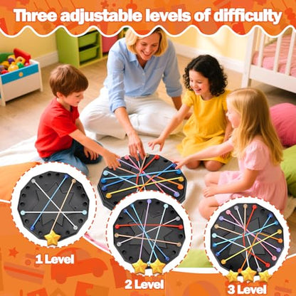 Vodolo Updated Version Brainy Knots Game,Puzzle New Board Games 2025 Safe and Sturdy for Travel Party Activities Rope Challenge,2 Player Fun Educational Family Board Games,Rope Untangling Puzzle Game - size: 1PCS