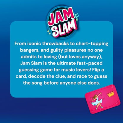 Gouda Games Jam Slam Music Card Game - Fast-Paced Song Guessing Party Game for Family Game Night, Fun for Adults, Teens & Kids, Gift for Music & Board Game Lovers, 3-12 Players
