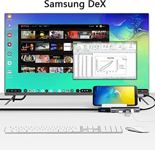 RREAKA 닌텐도 스위치 2/1 / OLED용 스위치 도크, 4K HDMI, USB 3.0 포트, 타입 C 100W 충전, 휴대용 미니 스위치 도킹 스테이션이 있는 4 in 1 스위치 TV 어댑터 - color: 실버
