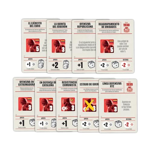 Devir - España 1936 Board Game, Historical War Strategy & Civil War Simulation Game, 2 Player Tactical Wargame for Teens and Adults, Ages 14+, 180 Playtime, (English/Spanish Version)