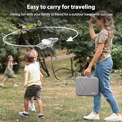 STARTRC Carrying Case for DJI Neo Portable PU Storage Protective Bag for DJI Neo Fly More Combo Accessories, Compatible with RC-N3/N2 Remote Controller, Neo Intelligent Flight Battery, Charging Hub