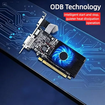 XUANMO NVIDIA GeForce 2.0 GT610 Low Profile PC 2GB Graphics Card 64bit 810MHZ, 2560x1600 PC Video Card, PCI Express 2.0, DVI VGA HDMI Video Gaming Graphics Card - color: GT610 2GB
