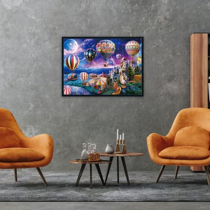 HUADADA-The Clown who Looks up to Freedom-Jigsaw Puzzles for Adults 1000 Pieces, Interlock Perfectly No Dust, Impossible Difficult Hard Fun 1000 Piece Jigsaw Puzzles for Adults-1:1 Poster - color: The Clown Who Looks Up to Freedom