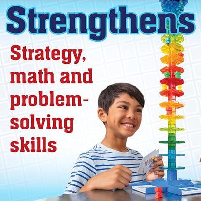 MindWare Leaps and Ledges Strategy Game - Ages 8+ - Fun Party Game and Family Game Night Activity for Kids, Teens, and Adults - 2 to 4 Players