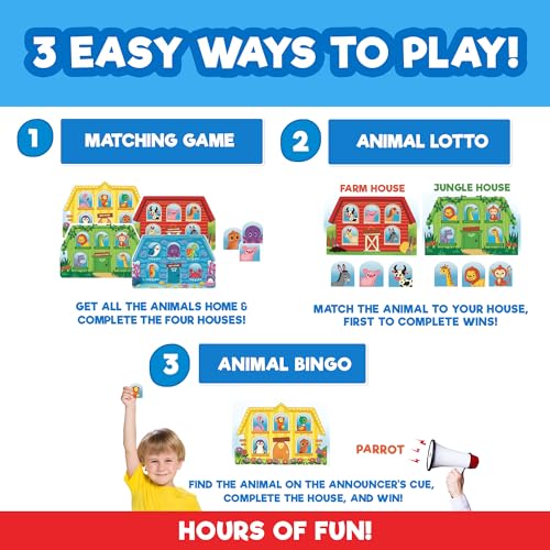 Doctor Jupiter Who's in The House Game | Toys for Ages 2-4 | Birthday Gift for 2 Year Old Boys and Girls | Toddler Toys for 2-3-4 Year Old | Learning & Education Toys - style: Who's In the House