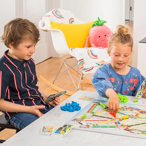 Ticket to Ride First Journey - Kids Train Board Game for Families, Strategy for Children, Board Games for Kids, Family Fun for Children & Families, 2-4 Players Ages 6+, 15-30 Min | For young players, connect cities on tickets, Simplified map suits small h