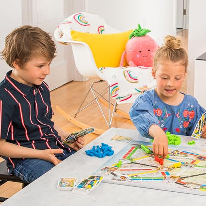 Ticket to Ride First Journey - Kids Train Board Game for Families, Strategy for Children, Board Games for Kids, Family Fun for Children & Families, 2-4 Players Ages 6+, 15-30 Min | For young players, connect cities on tickets, Simplified map suits small h