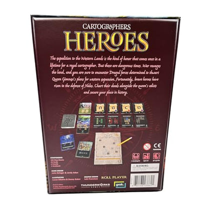 Cartographers Heroes Board Game | Standalone Expansion & Core Game | Award-Winning Game of Map Drawing | Flip & Write Strategy Family | 30-45 Minutes for 1-99 Players Ages 10+ by Thunderworks Games - style: Cartographers Heroes