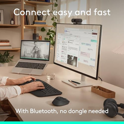 Logitech Signature Comfort Plus M850 L Wireless Mouse Bluetooth - Graphite | Bluetooth, palm cushion, 24-month battery, customizable buttons, for Windows, Mac, iPad - color: Graphite, style: With Palm Cushion
