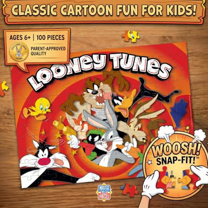MasterPieces 100 Piece Jigsaw Puzzle for Kids - 14"x19" - Looney Tunes - style: Looney Tunes