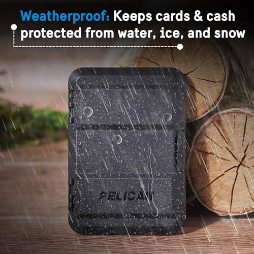 Pelican MagSafe Wallet for iPhone - Heavy Duty MIL-STD Snap-On Phone Magnetic Wallet and Phone Card Holder - Detachable and Slim Hard Case for iPhone 17 Pro Max /16 Pro Max/15/14/13/12/Pixel 10- Black - color: Black, style: Protector