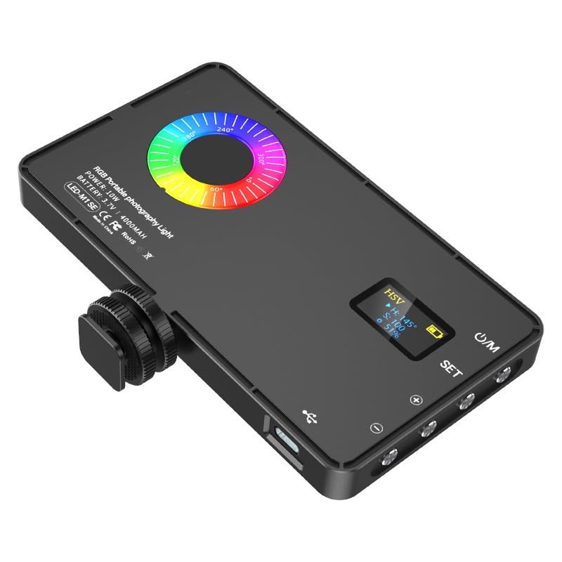 Mobile Live Streaming Fill Light Professional Shooting VLOG Live Streaming Atmosphere Lighting RGB Fill Light