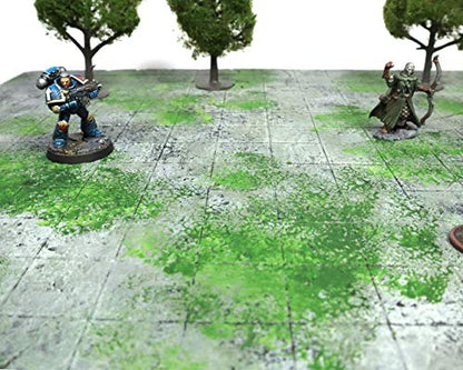 Handmade Reversible Dual 16x16 Battle Grid Board - Handmade Terrain for Tabletop War Games and TTRPGs