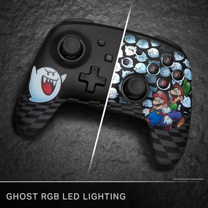 PowerA Enhanced Wireless Controller for Nintendo Switch with Lumectra – Mario Peek-A-Boo, rechargeable battery, motion controls, officially licensed - style: Mario Peek-A-Boo