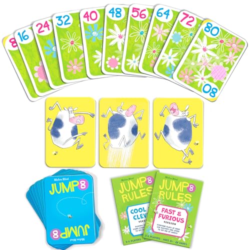 Melon Rind Jump 8, Math Game for Kids Learning Multiples of 8, Lively, Fun Card Game, Quick Activity for Boosting Math Confidence, Easy Screenless Fun, Ages 8+ - style: Multiples of 8