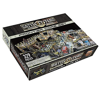 Battle Systems Sci-fi Terrain Frontier Core Set - 28-35mm RPG/Wargames / 40k Necromunda Card Scenery - style: Frontier Core Set