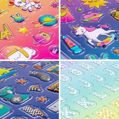 Fashion Angels 500+ Puffy Sticker Book | Includes 30 Pages of Cute Unicorn 3D Stickers for Tween Girl Aesthetic, Ideal for Kids Ages 8+