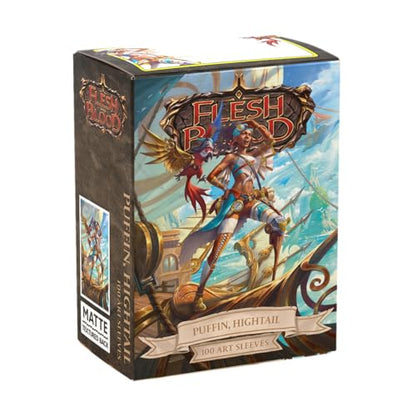 Dragon Shield | Flesh & Blood Art Sleeves | 100 CT - Smooth & Tough Premium TCG Sleeves | Compatible with Pokemon, One Piece & Magic the Gathering | Puffin, Hightail - color: Puffin, Hightail