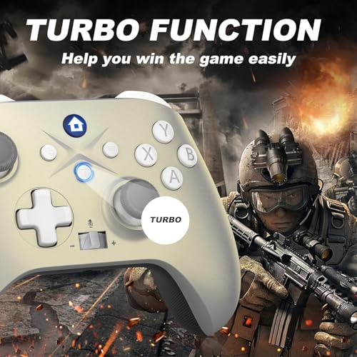 Dinosoo Replacement Controller for PS5/Xbox Series X|S with gamepad, video game controller, gaming controller, works with PS5/Xbox One and Windows 10/11 - color: Dark‌