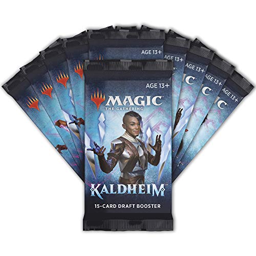 Magic: The Gathering Kaldheim Bundle | 10 Draft Boosters (150 Magic Cards) + Accessories