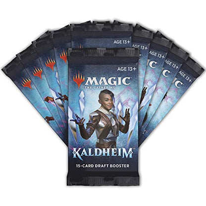 Magic: The Gathering Kaldheim Bundle | 10 Draft Boosters (150 Magic Cards) + Accessories