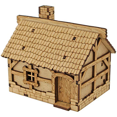 TowerRex Village DND Terrain 28mm Terrain DD Table Fantasy Miniature for Warhammer, Pathfinder, D&D