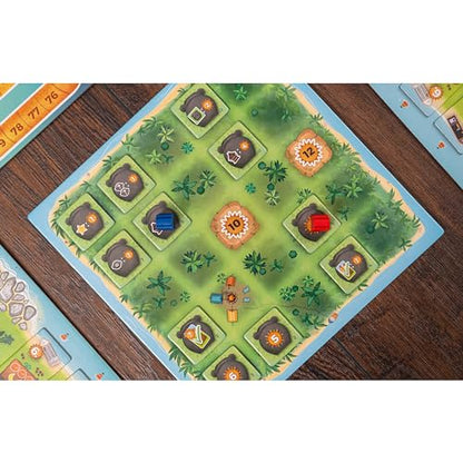 Capstone Games: Juicy Fruits: Mystic Island - Expansion, Strategy Board Game, 3 New Modules, Bonus Tiles, New Tokens, Ages 10+, 1-4 Players, 30 Min