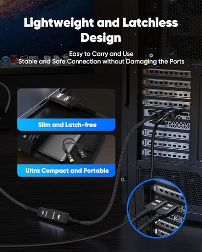 Highwings 4K DisplayPort to HDMI Adapter, Uni-Directional DP to HDMI Adapter Converter Cable Male to Female, HDMI Abapter Compatible with Laptop Desktop HDTV Monitor Projector, Black, Passive | Uni-Directional DP 1.2 Computer to HDMI 2.0 Screen, Display P