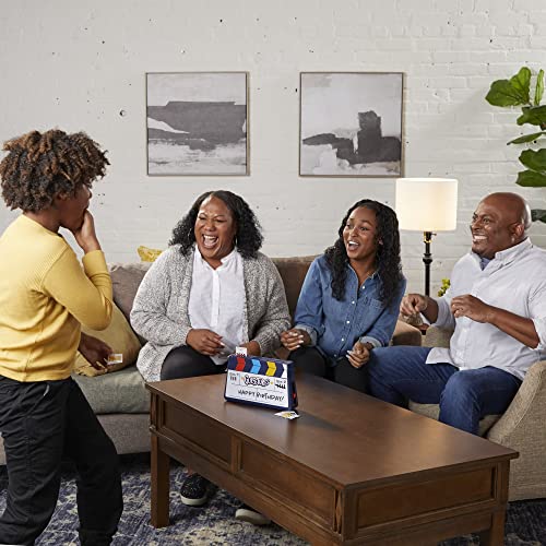 Hasbro Gaming Guesstures Game, Charades Games for 4 or More Players, Includes Customizable Cards and Clapper, Family Party Game for Ages 8 and Up