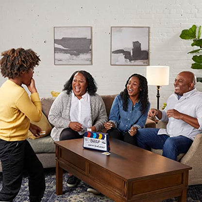 Hasbro Gaming Guesstures Game, Charades Games for 4 or More Players, Includes Customizable Cards and Clapper, Family Party Game for Ages 8 and Up