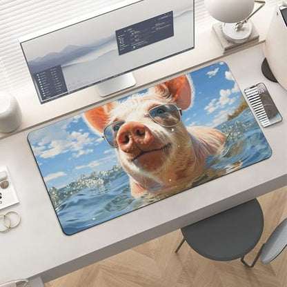 Blue Water Pets Desk Pad Protector Non-Slip Gaming Desk Mat Waterproof Desktop Mat for Keyboard and Mouse Large Mousepad Smooth Writing Pad for Home Office Work(23.6 X 13.8)