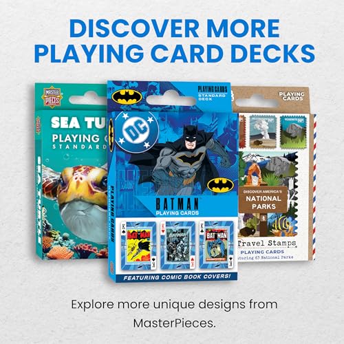 Masterpieces Batman Playing Cards - 54 Card Deck, Officially Licensed - Ages 4+ - style: Batman