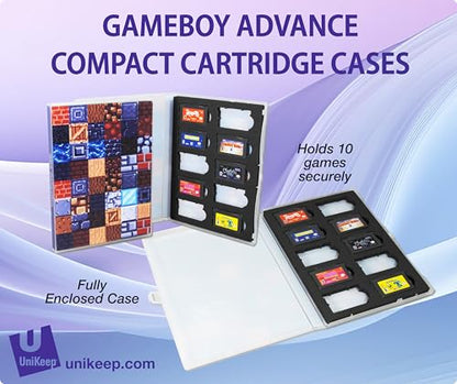 UniKeep Game Cartridge Storage Case for Nintendo Gameboy Advance - Holds 10 Games - color: various