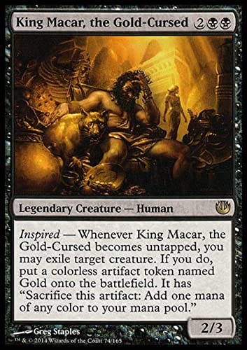 Magic: The Gathering Singles King Macar, The Gold-Cursed (74) Journey into Nyx JOU, Black, JOU74