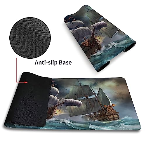 MTG Playmat Forest, TCG Game Play Mat for MTG Landscape Trading Card Smooth Cloth Surface Mousepad Battle Game 23.6X 13.7 inches - color: Mtg Playmat 10