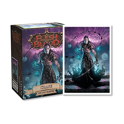 Dragon Shield | Flesh & Blood Art Sleeves | 100 CT - Smooth & Tough Premium TCG Sleeves | Compatible with Pokemon, One Piece & Magic the Gathering | Chane - color: Chane