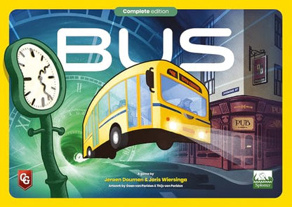 Capstone Games Bus: Complete Edition Strategy Board Game for 3-5 Players | | Public Transportation Route Building with Worker Placement and Time Management | Ages 14+ | 120 Min Playtime