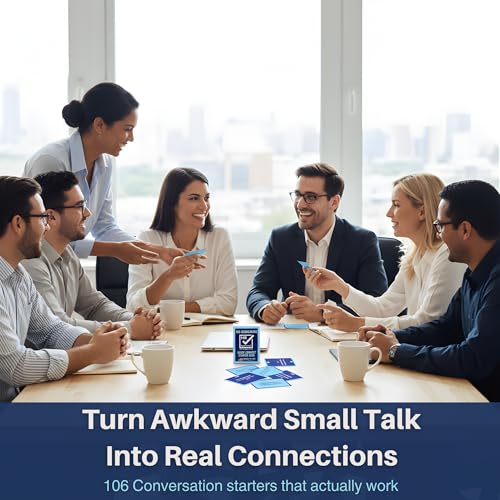 Team Building Games for Work - 106 Conversation Cards for Coworkers, Meetings, Travel, Office Activities, Team Building Activities, Starter Deck